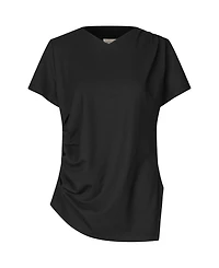 Masai Copenhagen Women's MaDorel V-Neck Short-Sleeve Draped T-Shirt