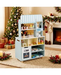 Hongge Wooden Ice Cream Shop 27-Piece Playset, Ages 3+