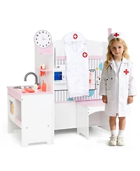 Hongge Kids Doctor Adjustable Height Bar Hand Washing Station 27-Piece Play Set, Ages 3+