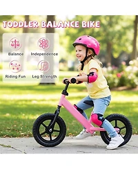 Hongge Lightweight Toddler Balance Bike with 11-Inch Foam Tires