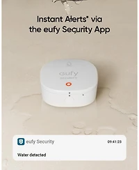 eufy Security Water and Freeze Sensor with Remote Alerts, IP65 Waterproof, 2-Year Battery Life, HomeBase Required