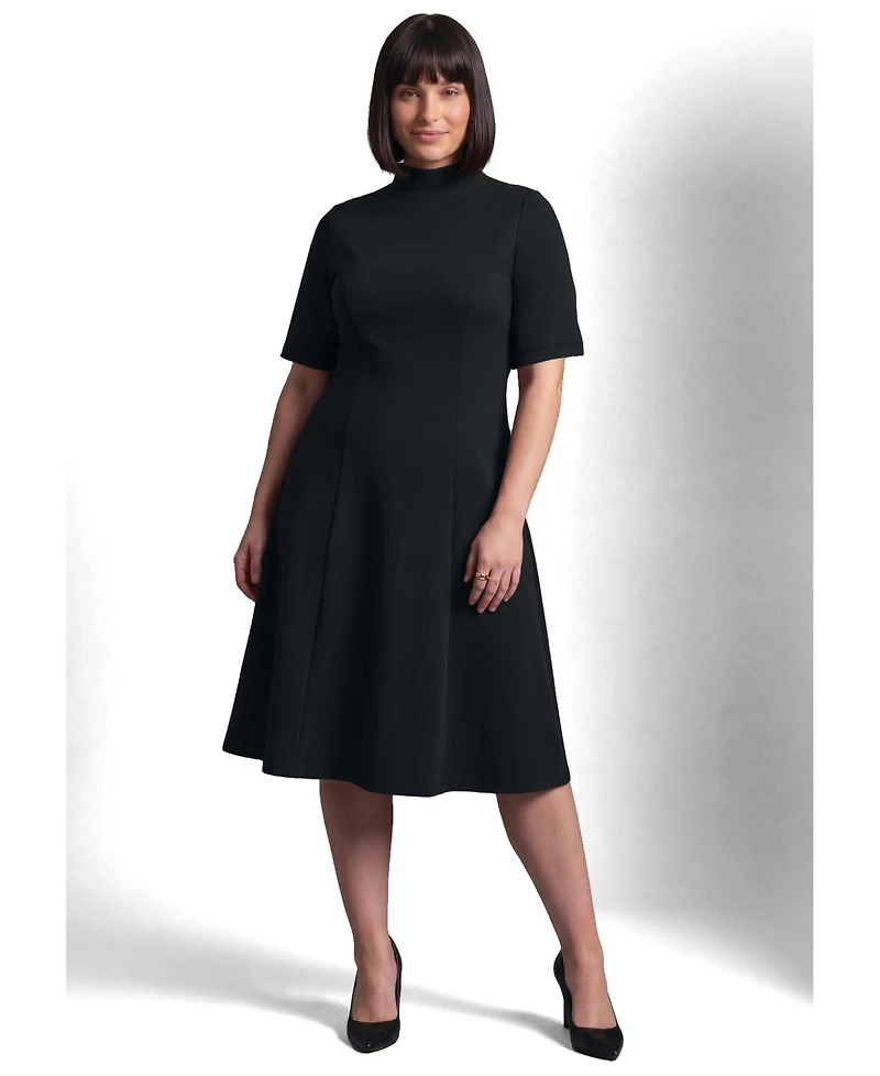 Avenue Women's Ponte Fit and Flare Dress