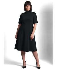 Avenue Women's Ponte Fit and Flare Dress