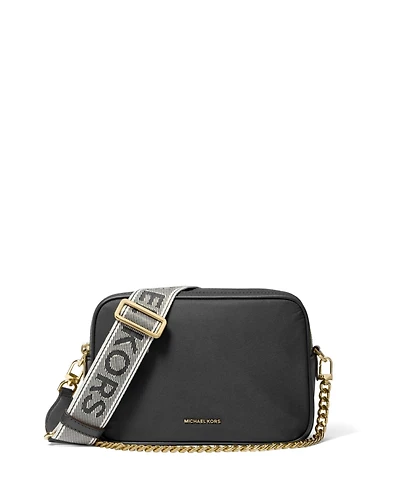 Michael Michael Kors Bryant Medium Double Zip Chain Camera Nylon Crossbody