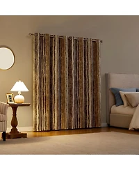 Sun Zero Avila Abstract Stripe 100percentage Blackout Grommet Curtain Panel