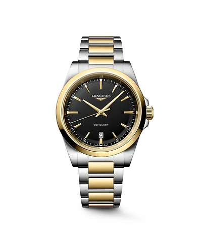 Longines Men's Two-Tone Pvd Stainless Steel Bracelet Watch 41mm