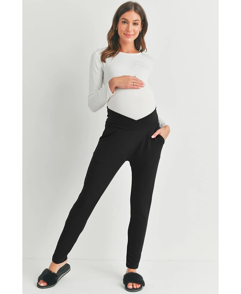 Hello Miz Women's Under Bump Jogger Pants with Pockets