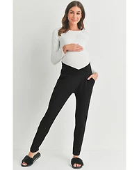 Hello Miz Women's Under Bump Jogger Pants with Pockets