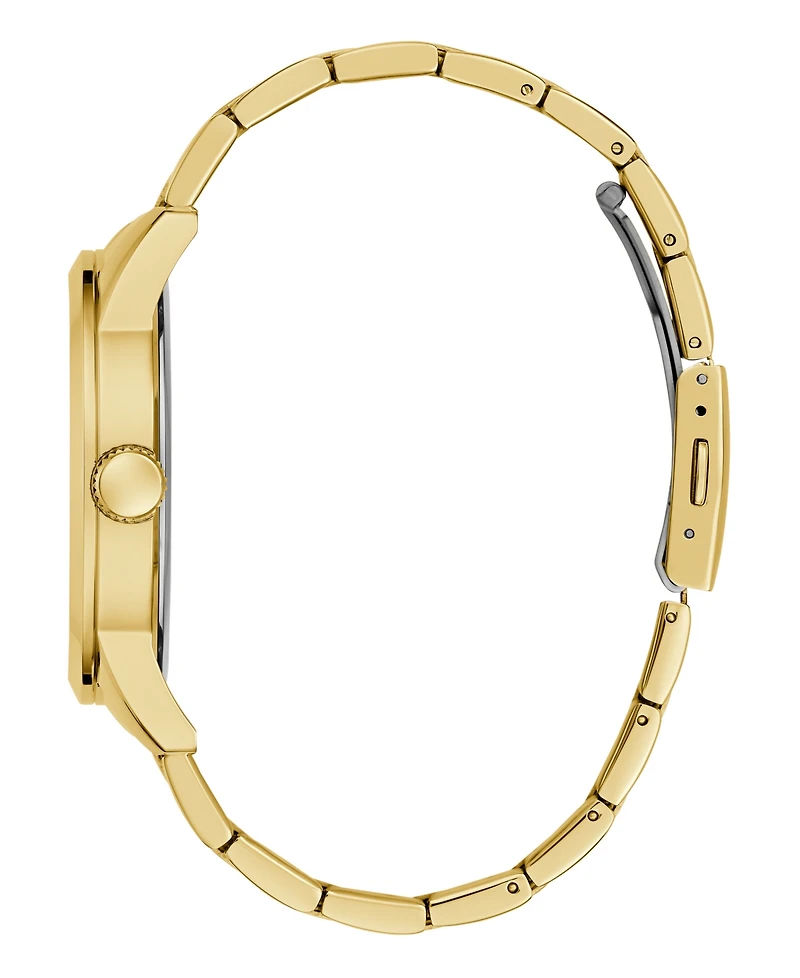 Guess Men's Quartz Gold-Tone Stainless Steel Watch 44mm