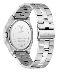 Guess Men's Quartz Silver-Tone Stainless Steel Watch 42mm