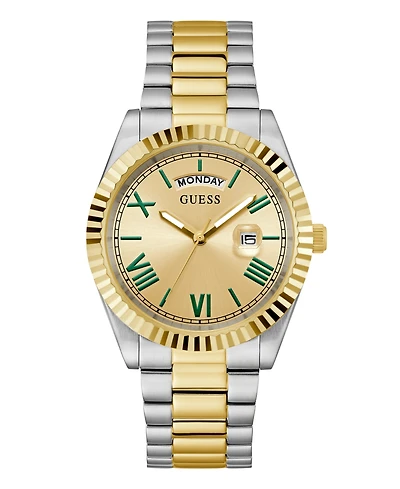 Guess Men's Quartz Two-Tone Stainless Steel Watch 42mm