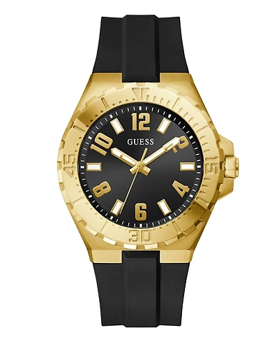 Guess Men's Quartz Silicone Watch 44mm