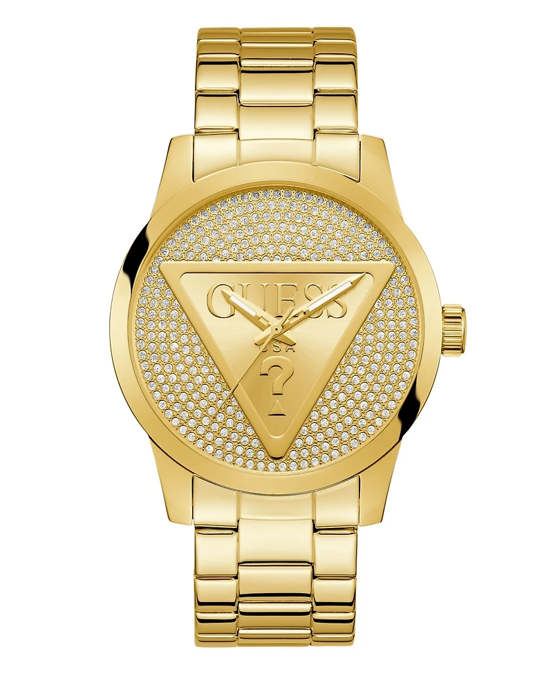 Guess Men's Quartz Gold-Tone Stainless Steel Watch 44mm