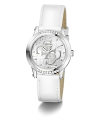 Guess Women's Quartz White Genuine Leather Watch 36mm