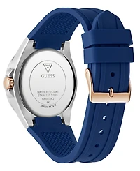 Guess Women's Quartz Blue Silicone Watch 39mm