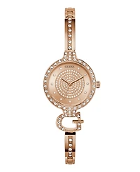 Guess Women's Quartz Rose Gold-Tone Stainless Steel Watch 28mm