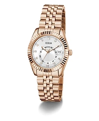 Guess Women's Quartz Rose Gold-Tone Stainless Steel Watch 34mm