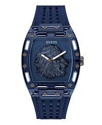 Guess Men's Quartz Blue Silicone Watch 43 mm x 42 mm