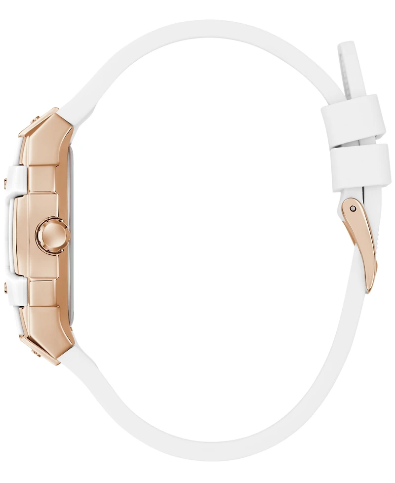 Guess Women's Quartz White Silicone Watch 42mm x 35mm