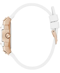 Guess Women's Quartz White Silicone Watch 42mm x 35mm