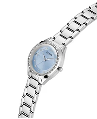 Guess Women's Quartz Silver-Tone Stainless Steel Watch 30mm