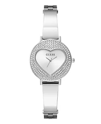 Guess Women's Quartz Silver-Tone Stainless Steel Watch 30mm