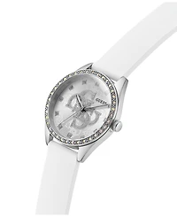 Guess Women's White Silicone Watch 34mm