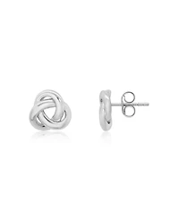 The Lovery Classic Love Knot Stud Earrings Sterling Silver