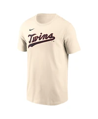 Nike Men's Royce Lewis Cream Minnesota Twins 2026 Field of Dreams Name Number T-Shirt