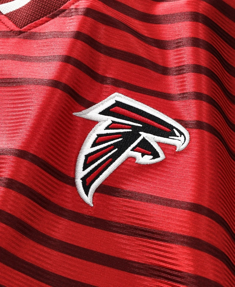 Fanatics Big Boys and Girls Red Atlanta Falcons Football x V-Neck Fan Top
