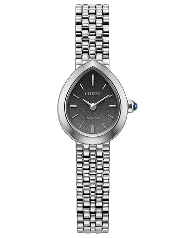 Citizen Women's Mini Rainell Silver-Tone Stainless Steel Bracelet Watch 20mm