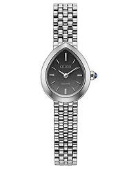 Citizen Women's Mini Rainell Silver-Tone Stainless Steel Bracelet Watch 20mm