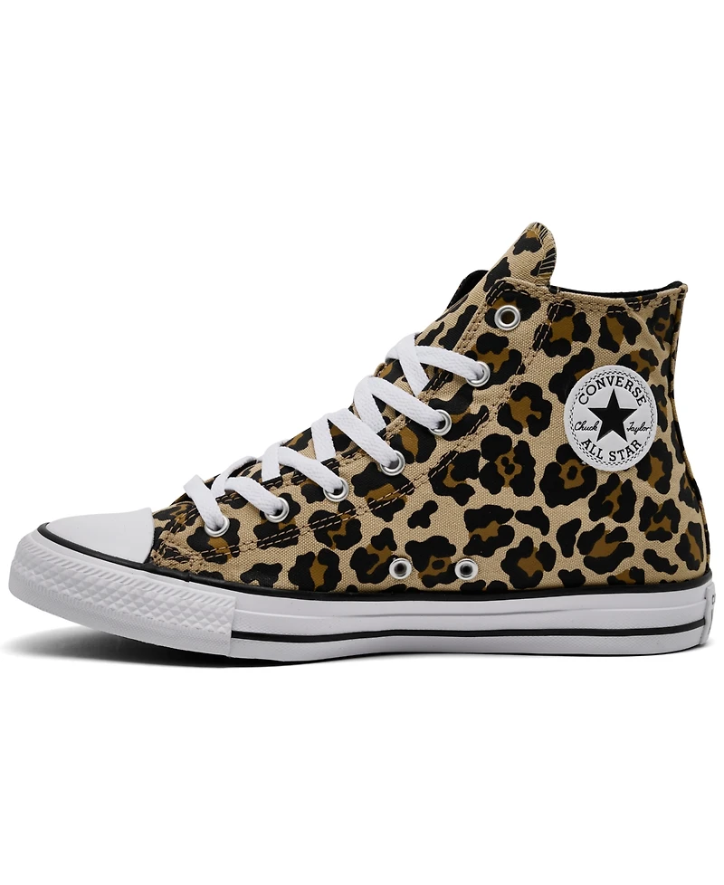 Converse Big Girls Chuck Taylor All Star Leopard Print High Top Lifestyle Sneakers from Finish Line