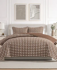 Vcny Home Gingham Microfiber 2-Pc. Quilt Set, Twin
