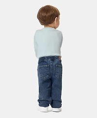 Calvin Klein Baby Boys' Long-Sleeve Bodysuit and Pants, 2-Piece Set