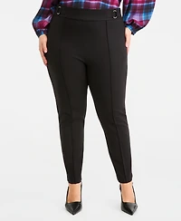 Vince Camuto Plus Slim-Leg Ankle Pants