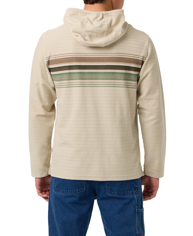 O'Neill Men's Bavaro Block Striped Hooded Poncho Hoodie