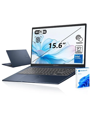 Asus Vivobook 15 Laptop 15.6" Touchscreen Intel Core 7 24GB Ram Intel Graphics 1TB Ssd Storage Windows 11 Home 60Hz