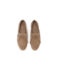 Reiss Women's Lola Suede Flat Boat Shoes