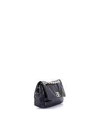 Pre-Owned Balenciaga Mini Monaco Chain Flap Shoulder Bag Leather