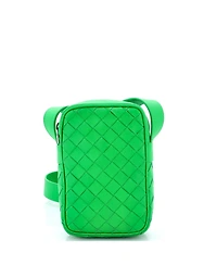 Pre-Owned Bottega Veneta Zipped Phone Crossbody Bag Intrecciato Nappa