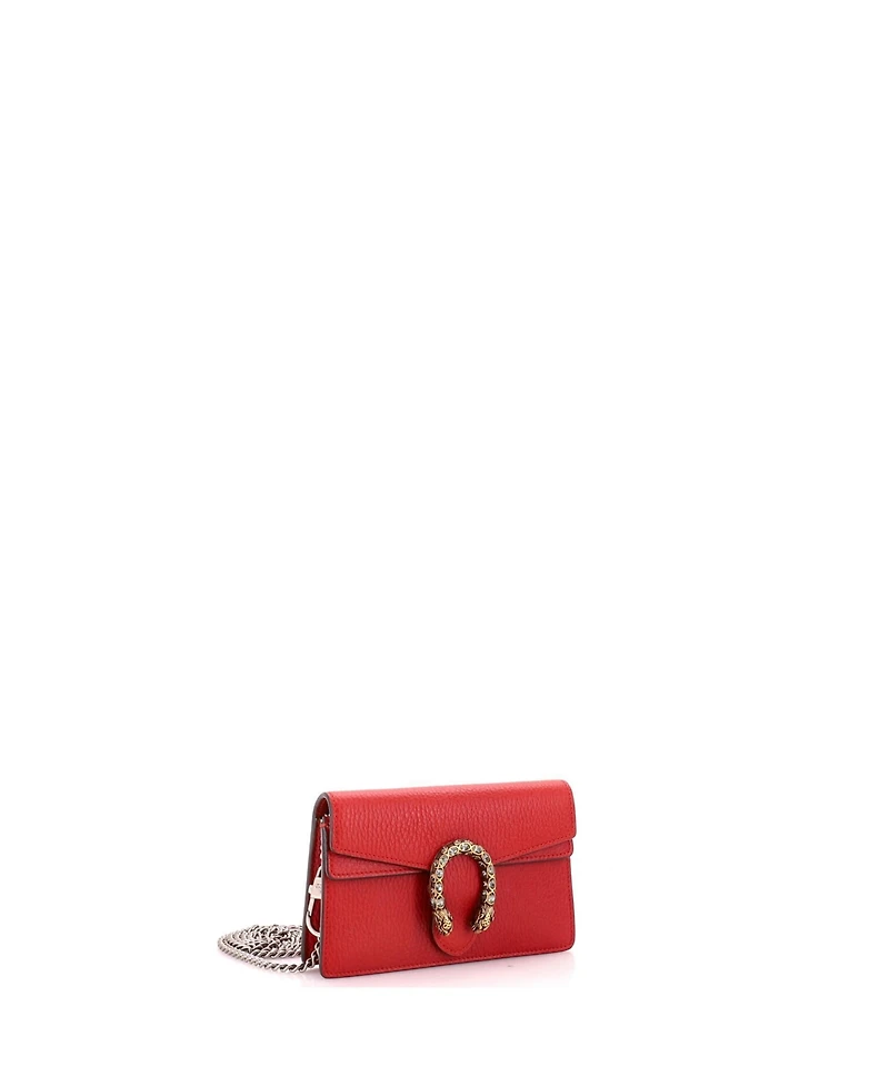 Pre-Owned Gucci Super Mini Dionysus Bag Leather
