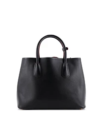 Pre-Owned Prada Medium Cuir Double Tote Saffiano Leather