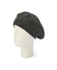 kate spade new york Women's Metallic Rib Knit Beret