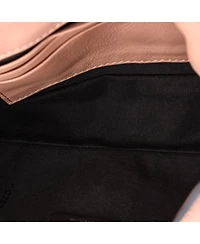 Pre-Owned Fendi Mini Baguette Nm Bag Zucca Embossed Leather