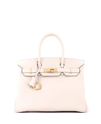 Pre-Owned Hermes Birkin 30 Handbag Light Togo with Gold Hardware