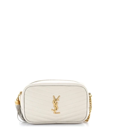 Pre-Owned Saint Laurent Mini Lou Camera Bag Matelasse Chevron Leather