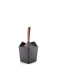 Pre-Owned Celine Strap Box Top Handle Bag Triomphe Coated Canvas