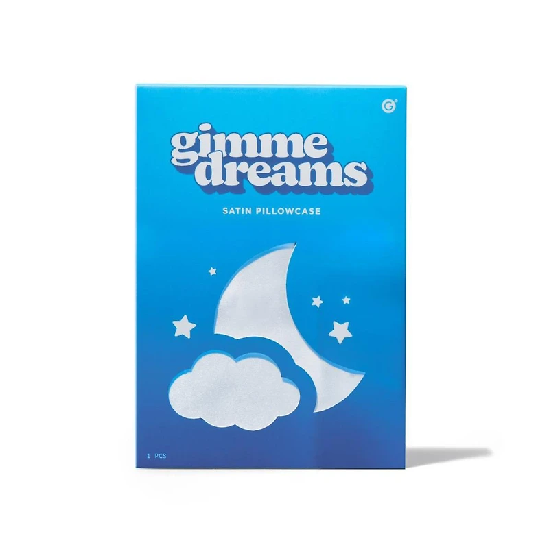 Gimme Beauty Satin Pillowcase Ultra Gentle Hair and Skin Care Luxury Bedding Reduces Frizz and Breakage Queen Size, 20" x 30"