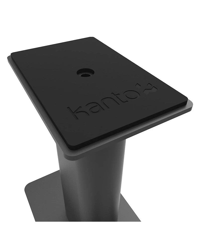 Kanto YU6 Powered Bookshelf Speakers with Bluetooth (Walnut) with SP9 Desktop Stands (Black)